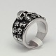 Personalized Retro Men's Halloween Jewelry Wide Band Rings RJEW-F006-239-1