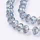 Electroplate Glass Beads Strands EGLA-D020-10x8mm-59-3
