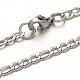 Collares de cadena de 304 acero inoxidable Figaro NJEW-I065-33-1