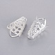 Silver Color Plated Iron Flower Bead Caps X-E047Y-S