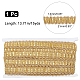 チロリアンテープ  キラキラスパンコール付き  服飾材料  波の模様  ゴールド  7/8インチ（21mm）  約15ヤード/カード DIY-WH0321-56-2