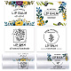 OLYCRAFT 100Pcs 4 Styles Lipstick Tag Stickers Flower Lip Balm Label Sticker 2.1x1.7 inch Self Adhesive Lipstick Labels with Handmade Words for Lip Balm Container Tubes Wrapping Decorations DIY-WH0567-001-1