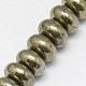 Natural Pyrite Beads Strands G-L032-8x5mm-01-2