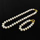 Natural Pearl Jewelry Sets SJEW-R033-01-1