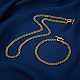 Brass Curb Chain Bracelets & Necklaces Sets NJEW-SZ0001-03G-A-6