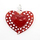 Heart Handmade Lampwork Pendants LAMP-L028-03A-1