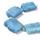 Elektroplattierten natürlich Druzy Kristallkornstränge G-N0257-05-6
