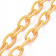 Collares personalizados de cadena de cable de plástico abs NJEW-JN03254-01-3