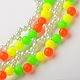 Acryliques colliers de perles de dossard pour le carnaval NJEW-PJN875-2