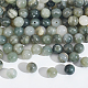 Nbeads 2 fili di perle di quarzo rutilato verde naturale fili G-NB0004-84-1