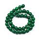Synthetic Malachite Beads Strands G-G832-01-4mm-2
