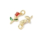 Латунь эмаль подвески&nbsp;KK-Q039-10A-G-2
