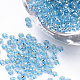 Forrada de plata abalorios de cristal de la semilla SEED-Q025-1.5mm-C05-1