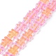 Transparent Electroplate Glass Beads Strands GLAA-F122-05B-1