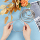GORGECRAFT 16PCS Metal Wreath Rings 4 Sizes(5/8/10/12cm) Silver Catcher Hoops Macrame Rings Floral Craft Hoop for DIY Wedding Christmas Party Decoration Hanging Ornament Making IFIN-GF0001-31-3