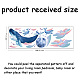 SUPERDANT Large Whale Wall Decals Colorful Whale in The Sky Clouds Wall Sticker DIY Peel and Stick Removable Murals Stickers for Kids Bedroom Nursery Living Room Decoration DIY-WH0228-686-2