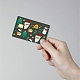 PVC プラスチック防水カード ステッカー  銀行カードの装飾用の粘着カードスキン  長方形  サンタクロース  186.3x137.3mm DIY-WH0432-027-5
