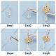 Sunnyclue 212 pièces kits de fabrication de boucles d'oreilles bricolage DIY-SC0015-61G-4
