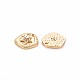 Brass Micro Pave Clear Cubic Zirconia Charms KK-S356-732-2