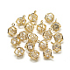 Brass Cubic Zirconia Charms KK-T032-033G-2