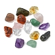 80g 8 styles perles de copeaux de pierres précieuses mélangées naturelles et synthétiques G-FS0005-50-4