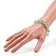 Natural & Synthetic Mixed Gemstone Beads Reiki Healing Cuff Bangles Set for Girl Women X1-BJEW-TA00023-20