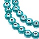 Chapelets de perles rondes de chalumeau manuelles de mauvais œil LAMP-L058-10mm-11-3