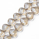 Chapelets de perles en verre transparent électrolytique&nbsp;EGLA-N002-36-F03-1