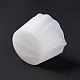 塗料注入用の再利用可能なスプリットカップ  樹脂混合用シリコンカップ  4つの仕切り  花  ホワイト  8.5x8.7x5.5cm  内径：6.5x1.9のCM  7.5x2.6cm DIY-E056-01C-5