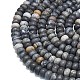 Нити натуральных африканских черных опаловых бусин G-P575-A31-8x5mm-3