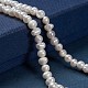 Perle coltivate d'acqua dolce perla naturale PEAR-D049-1-4