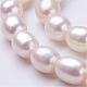 Fili di perle di perle d'acqua dolce coltivate naturali PEAR-P002-21-3
