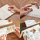 Gorgecraft8pcsヴィンテージ木製ゴムスタンプ花柄スタンプdiyスクラップブッキングカード作りの装飾 DIY-GF0001-30-7