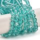 Chapelets de perles en verre transparent drawbench GLAD-Q012-4mm-11-2