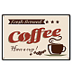 CREATCABIN Coffee Tin Sign Vintage Metal Signs Iron Painting Retro Plaque Poster for Kitchen Cafe Pub Garage Decoration AJEW-WH0157-006-1