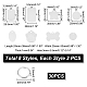 AHADERMAKER DIY Stamping Blank Tag Charm Keychain Making Kit DIY-GA0004-18-2