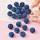 Полимер класс А глины кристалл горный хрусталь проложить диско шар бусы X-RB-H258-10MM-243-4