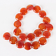Natural Red Agate Gemstone Bead Strands G-E224-12B-17mm-2
