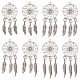 Nbeads 16 pièces 4 style alliage de style tibétain gros pendentifs FIND-NB0002-36-1