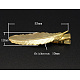 Iron Flat Alligator Hair Clip Findings X-PHAR-B013-G-1