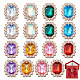 arricraft 64 Pcs 8 Colors Luxurious Rhinestone Embellishments RGLA-AR0001-04-1