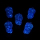 Colgantes acrílicos transparentes luminosos chapados en uv OACR-C001-07-7