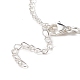 Collana lariat con perline di perle di conchiglia NJEW-TA00062-6