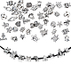 Nbeads 64 pièces 16 styles perles européennes en alliage sur le thème marin FIND-WH0114-97AS-1