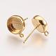 Accessoires de clous d'oreilles en laiton&nbsp;KK-P146-09G-10mm-1
