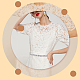 ウェディングドレス用chgcraftクリスタルラインストーンブライダルベルト  結婚式のベルトのための絶妙なサッシュ  真鍮ラインストーンビーズのリボン  ホワイト  110-1/4インチ（280cm）  1個/箱 AJEW-CA0002-03-5