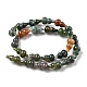 Natural Indian Agate Beads Strands G-C039-A07-3