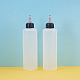 Benecreat 8 paquete de botellas dispensadoras de plástico de 7.8 onzas con tapa giratoria negra DIY-BC0009-10-5