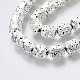Electroplated Natural Lava Rock Beads Strands G-T114-65S-4