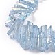 Natural Quartz Crystal Points Beads Strands G-K181-B25-3
